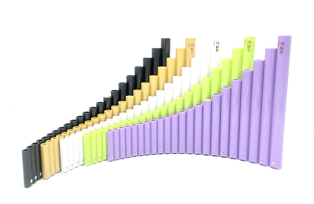 OtherColor LeftHand UU Pan флейта 22 трубы G ключ настраиваемый Flauta ABS пластик PanFlute Профессиональный Pan Pipe духовой музыкальный инструмент Panpipes - Цвет: OtherColor LeftHand