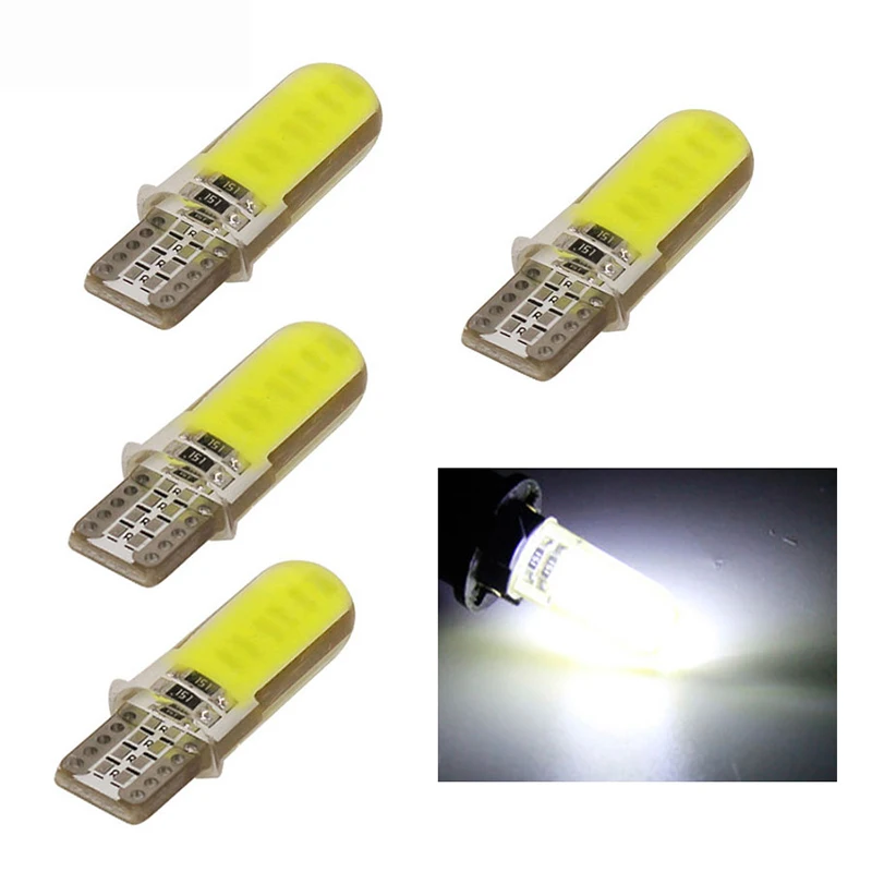 

10 Pcs 12SMD Bright White COB W5W T10 Led Car Interior Bulb 12V Reading Car Side Wedge Light Clearance Lamp Car Accessories