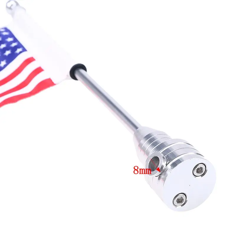 2 шт. высокое качество мотоцикл Задняя сторона крепление флаг Полюс США для