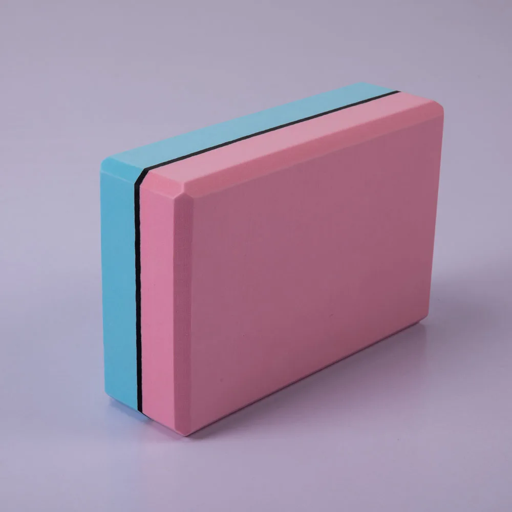 

Moonglade Two-color Yoga Brick Eva Thick Anti-skid Auxiliary Yoga Brick Foam Dance Brick 200g 22.8*15.2*7.2cm