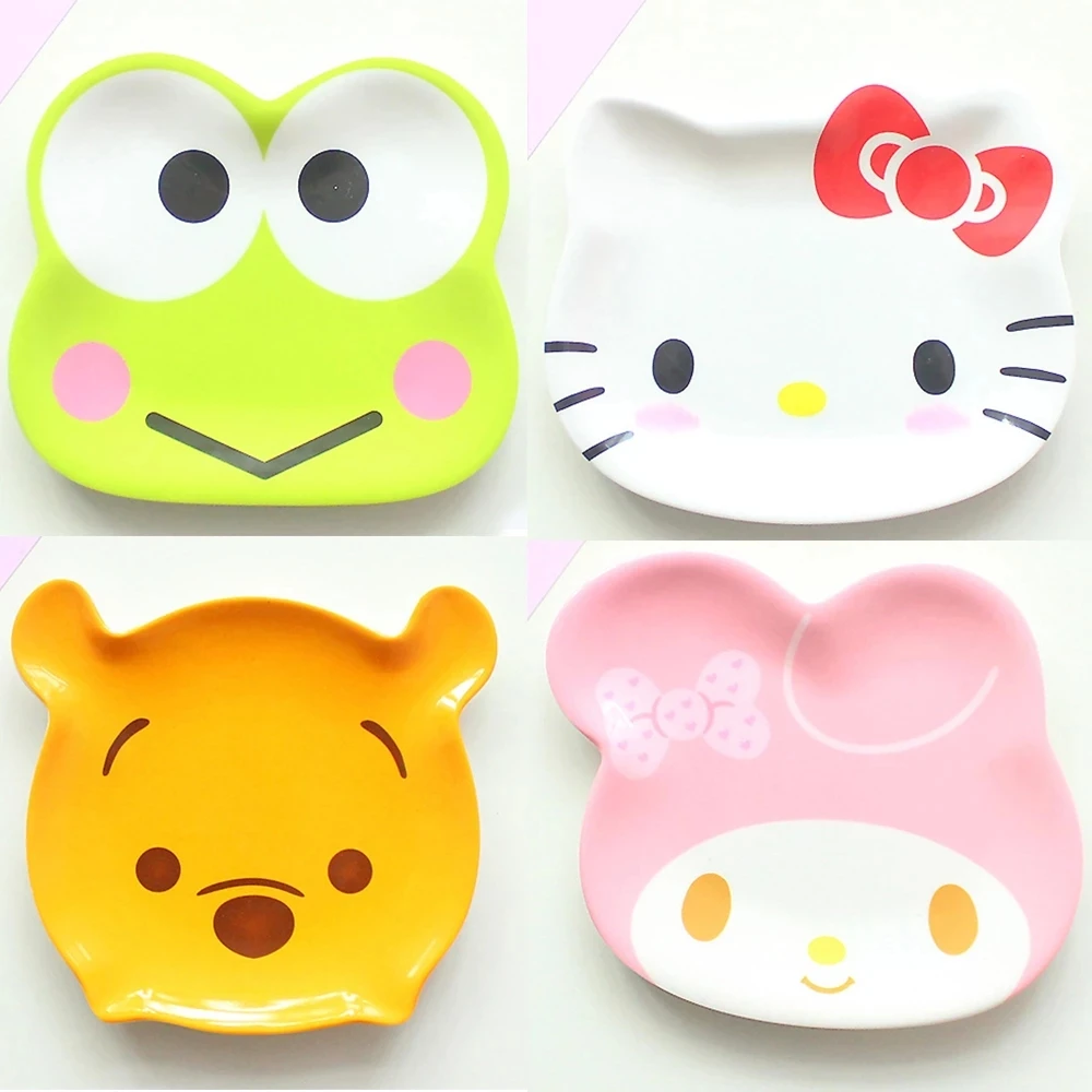 Children's tableware Kitchen Mini Tableware Miniatures Cup Plate Dish Or Snacks Fruit Sushi Cute Cartoon Creative Tablewar | Дом и сад