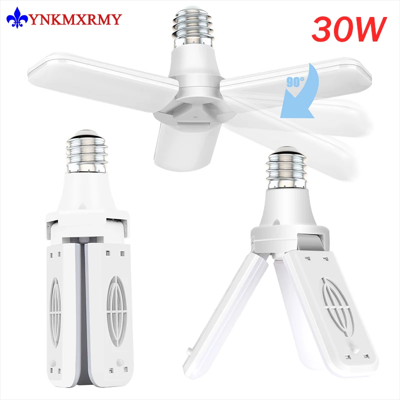 

Складная Светодиодная лампа E26, 30 Вт, 85-220 в перем. Тока, 360 градусов