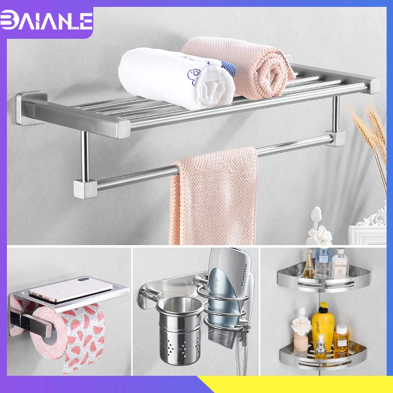 Вешалка для полотенец вешалка из нержавеющей стали Набор принадлежностей ванной
