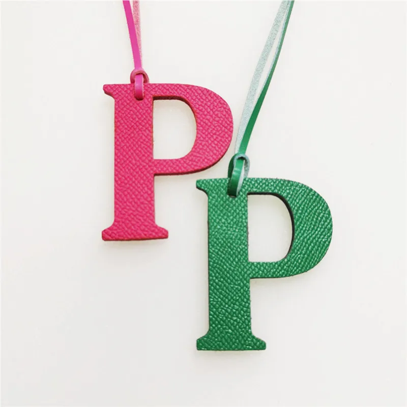 Брелок из натуральной кожи для женщин Роскошный аксессуар с надписью Капитал