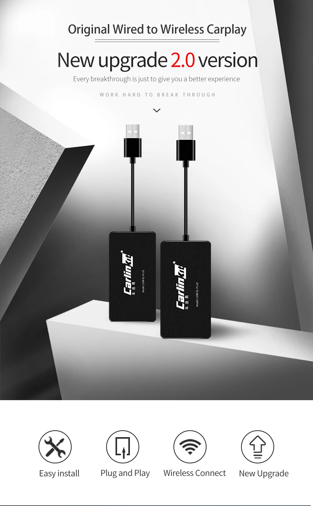 Carlinkit CarPlay беспроводной активатор USB ключ подходит автомобиль встроенный проводной CarPlay проводной беспроводной