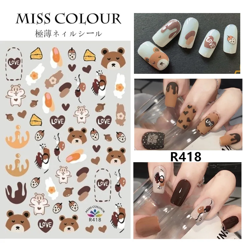 

INS winter breeze nail stickers leopard butterfly quail egg shell nail stickers cow nail decals latest explosions nail art
