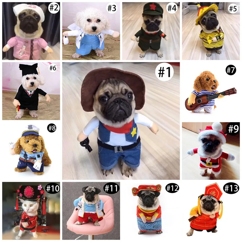 Хэллоуин Одежда для собак животных Костюм кошки собаки студентов в стиле Костюмы