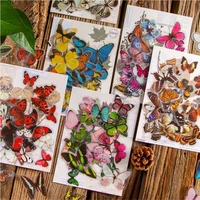 30pcs butterfly stickers scrapbooking retro stickers aesthetic autocollant vintage pet pegatinas decorative stickers for diary