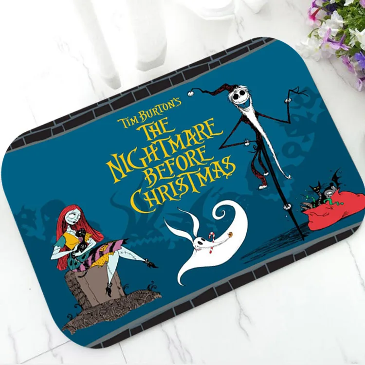 Крутой Кошмар перед Рождеством коврик для ванной комнаты кухни резиновый