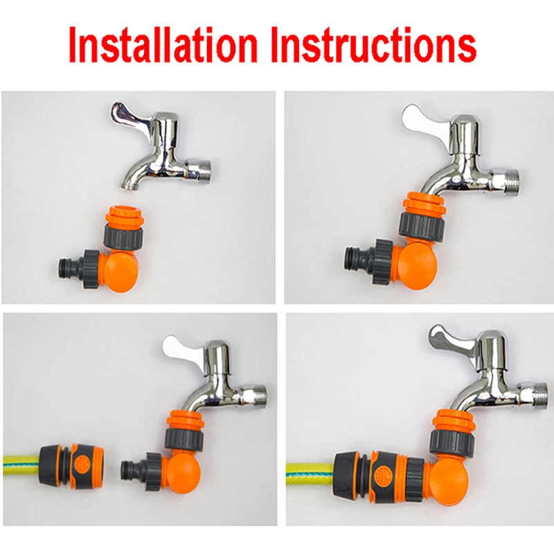 

Quick Connector Water Connector Rotatable Water Tap Splitter Irrigation Agriculture Quick Water Control Valve