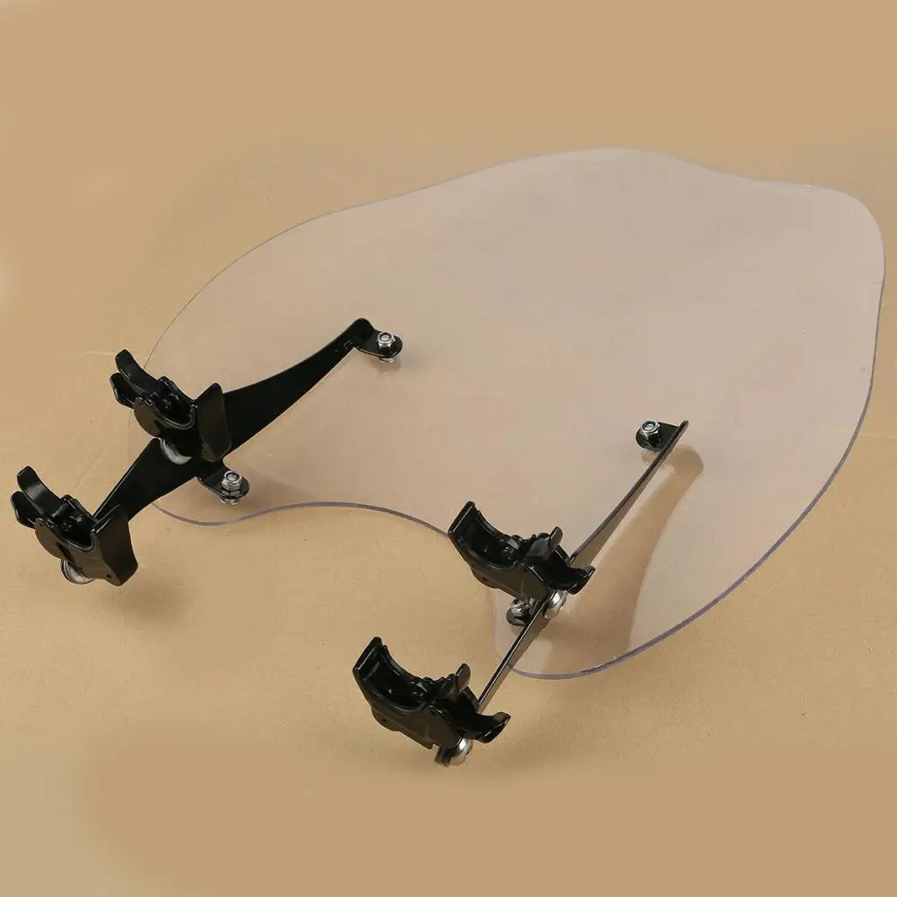 Мотоциклетный 19 &quotпрозрачный ветровой экран 39 мм быстросъемные зажимы для