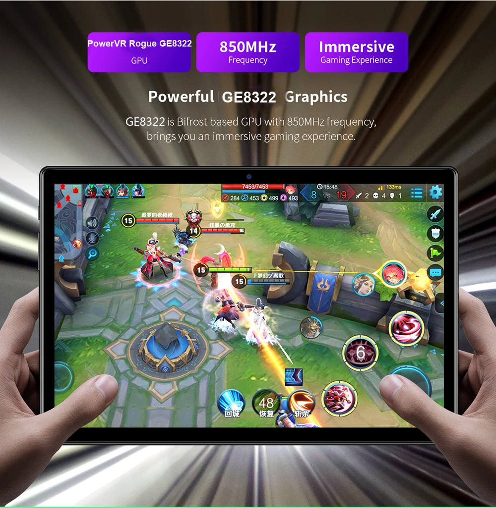 Newest 10 inch Android 10.0 Tablet PC IPS HD Screen Multi-Touch Octa Core 6GB+32GB Dual Camera Bluetooth WiFi GPS 10.1