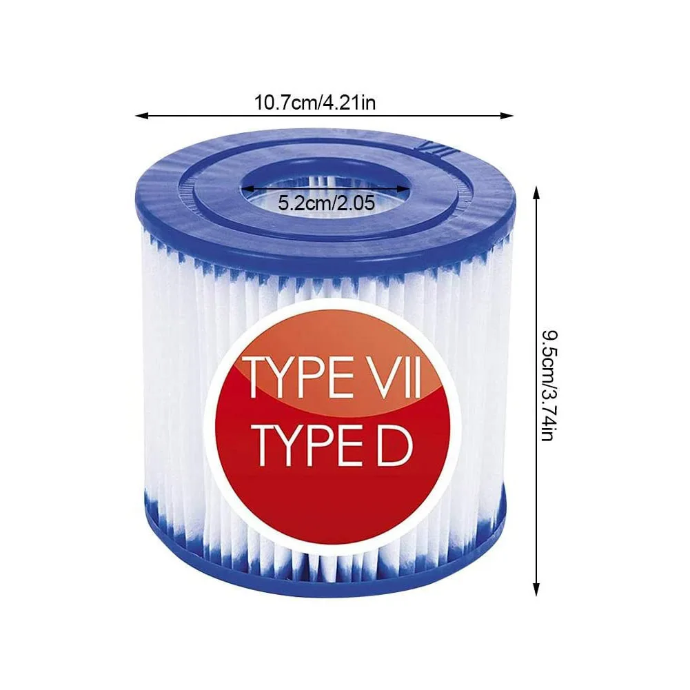Фильтр для бассейна Vii /Intex D сменный надувной фильтр картридж гидромассажная