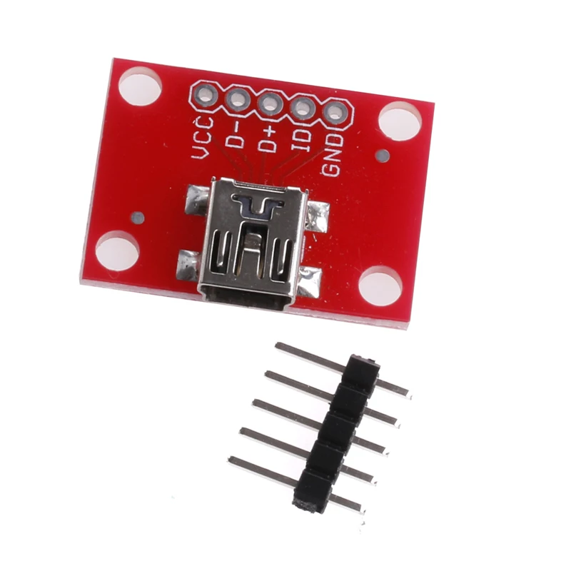 

Mini USB Adapter Plate Board Breakout For USB Mini-B Extension 1PC T84C