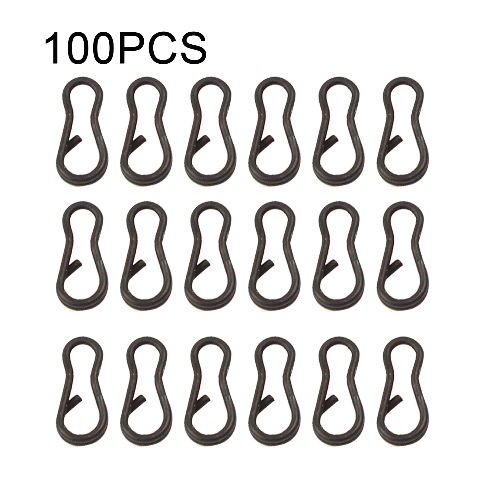

100PCS Fishing Snap Clips Speed Links Swivel Quick Change Carp Terminal Tackle Fishing Snap Clips Speed Links Fishing Accessorie