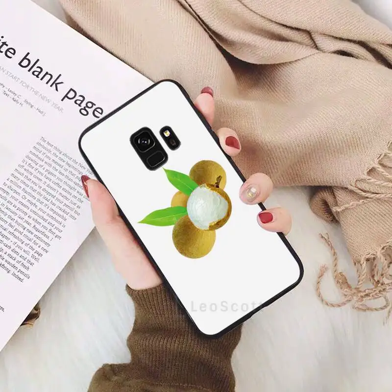 

Creativity design art fruit Longan cartoon Phone Case For Samsung Galaxy S5 S6 S7 S8 S9 S10 S10e S20 edge plus lite accessories