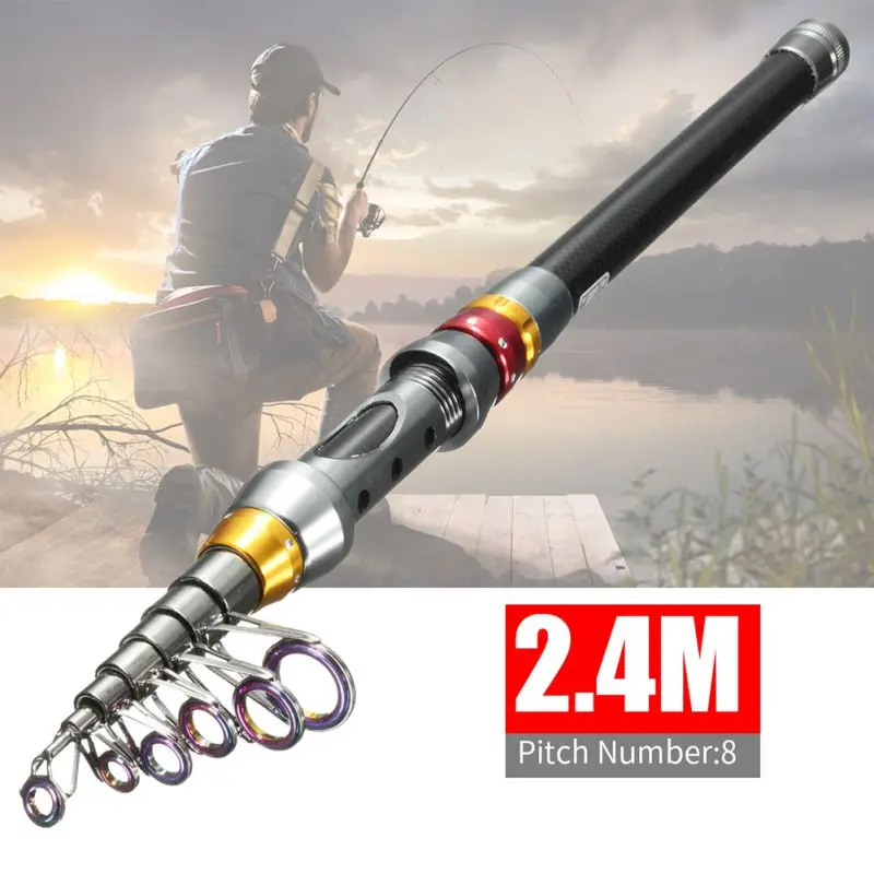 Углеродное волокно Удочка ультра светильник портативный путешествия