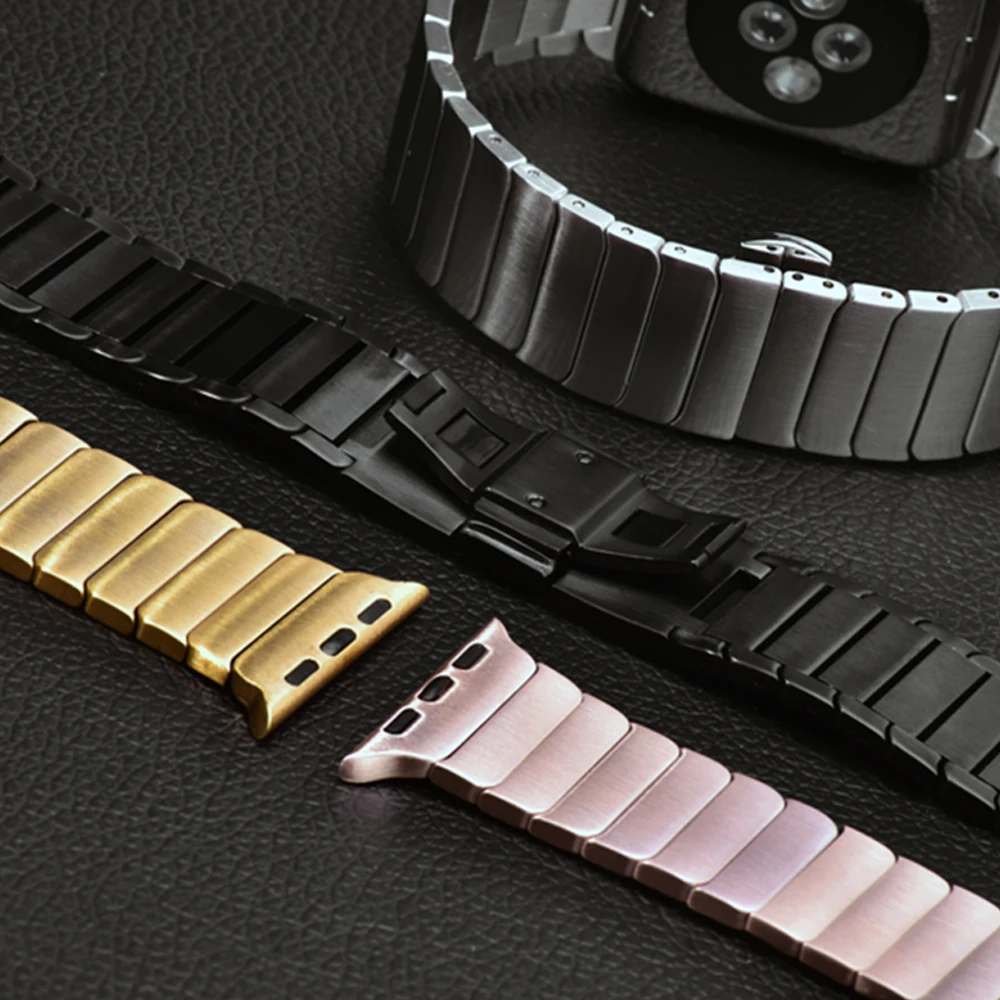 Strap for Apple watch band 6 5 44mm 40mm apple watch 4 3 2 Stainless steel Link bracelet belt iwatch band 42mm 38mm Accessories