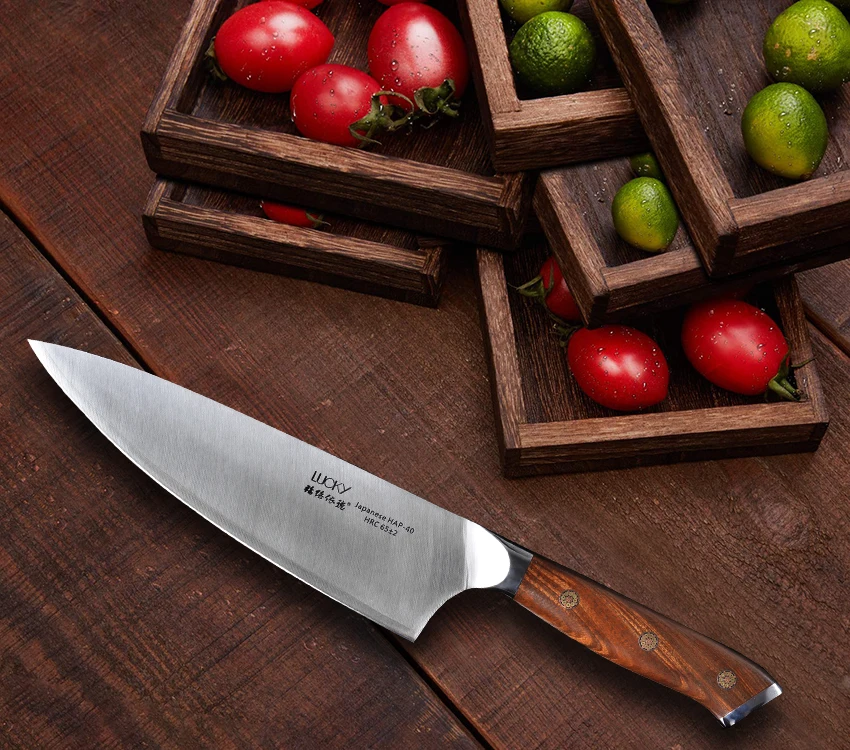 Gyuto, кухонный нож шеф-повара, японский HAP40, сталь, Высокоуглеродистая сталь, Кливер, филе для мяса, рыбы, нарезка, разделочный нож для приготовления пищи 28