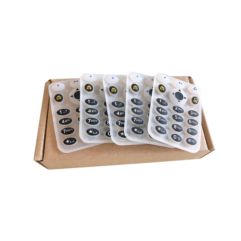 5PCS Plastic Rubber Full-Keypad Accessories Kit Fit For Motorola XTS2500 XTS2500I Model 3 Portable Two Way Radio