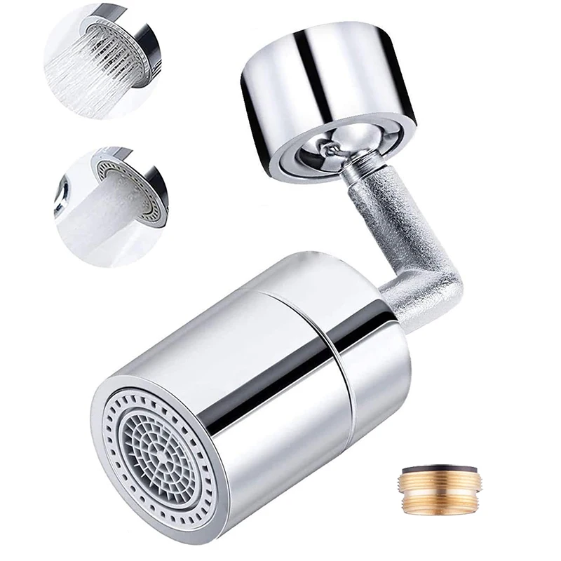 SHAI Universal Splash Faucet Spray Head 720 Degree Rotating Tap Filter Water Bubbler Aerator Kitchen Nozzle | Обустройство дома