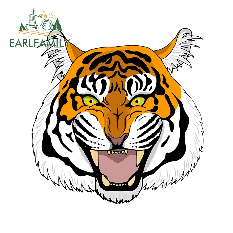 EARLFAMILY 13 см x 12 9 для сниклинг лица Тигр Авто Наклейка сделай сам автостайлинг