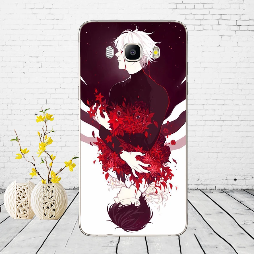 15DD аниме Tokyo Ghouls мягкий силиконовый чехол для Samsung Galaxy a3 a5 2017 A6 A8 2018 j3 j5 j7 2016 |