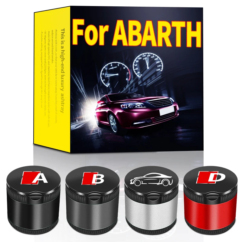 Автомобильная пепельница коробка для сигарет светодиодный ная алюминиевая