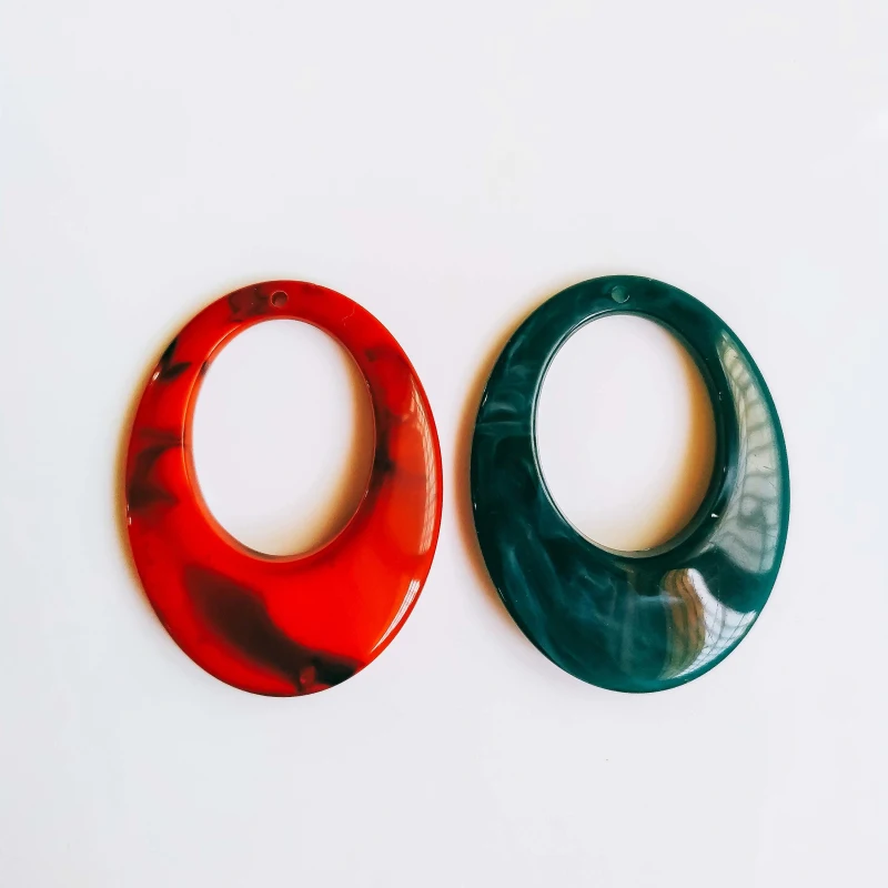 10 шт. акриловые пластиковые овальные серьги-подвески | Украшения и аксессуары