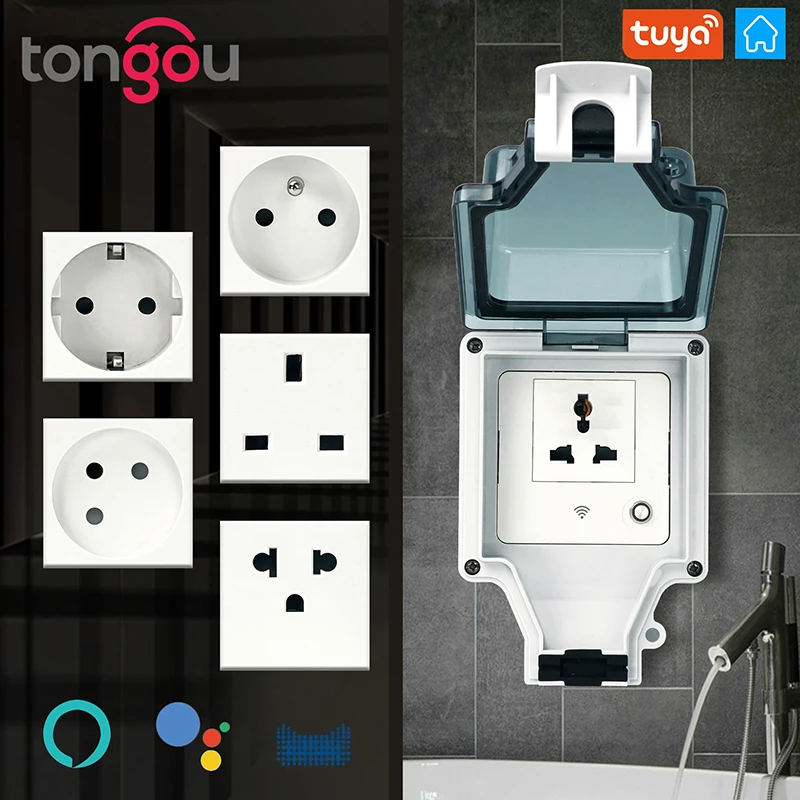 

Tuya WiFi Smart Plug 16A UK/AU/US/FR/DE/ZA Standard Smart Life APP Remote Smart Socket Voice Works For Google Home Alexa Echo