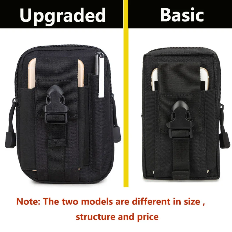 Мужская тактическая поясная сумка с мягкой спинкой Карманный военный поясной