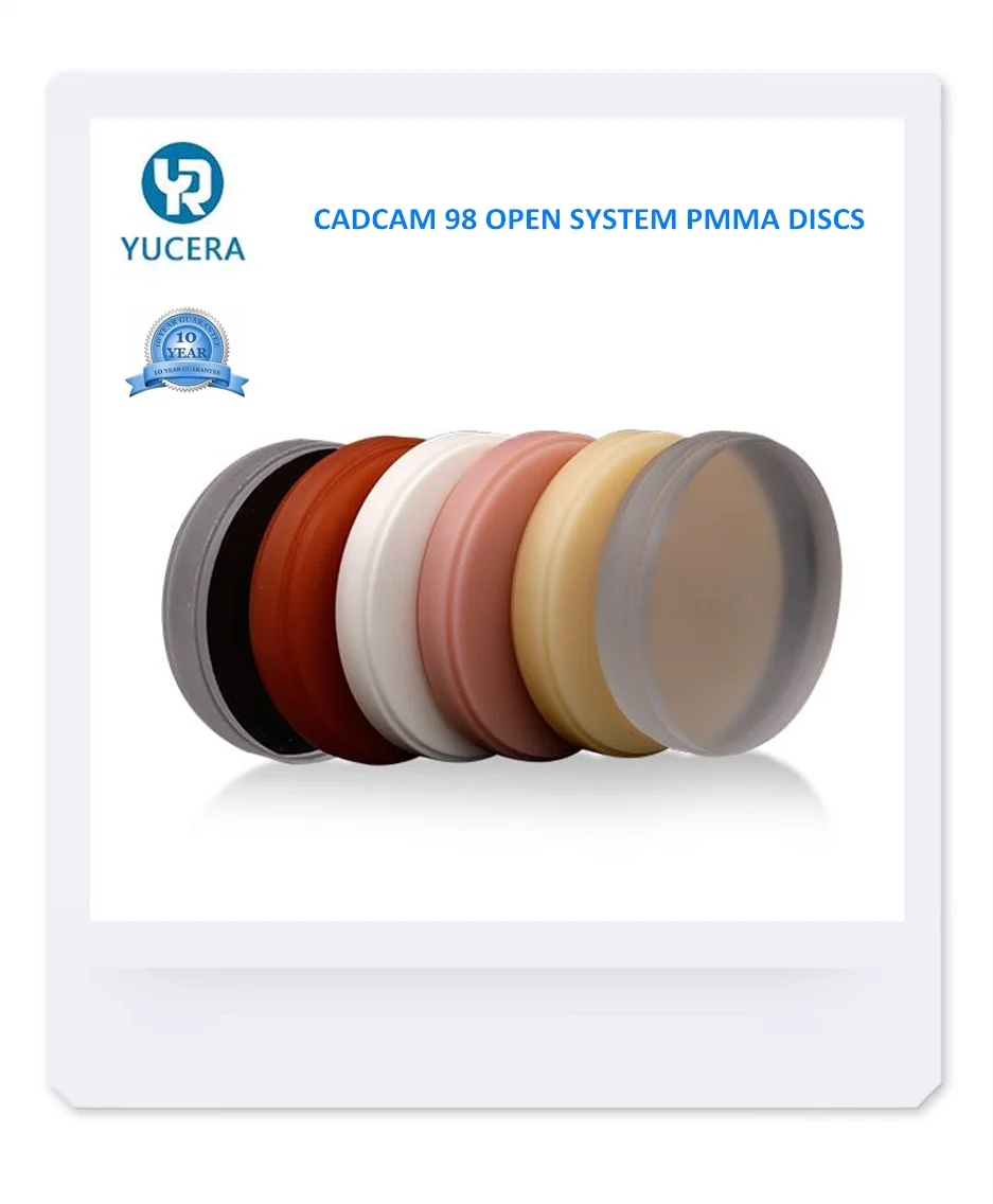 

CAD/CAM PMMA Blocks milling discs Dental Material lab for Make Temporary Bridge Dental Restorations Resin block
