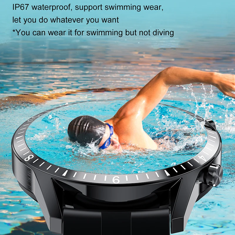 

2021 Smart Watch Women Full Touch Round Screen Heart Rate BP Bluetooth Call Music Sport Tracker Men Smartwatch Supports Phone
