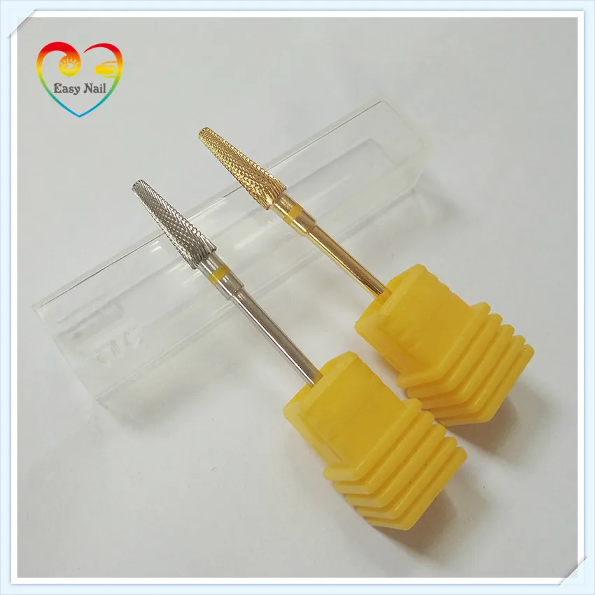 Фрезы для маникюра Pro XF из карбида вольфрама 3/32 дюйма 2 цвета 1 шт.|nail drill bits|carbide nail