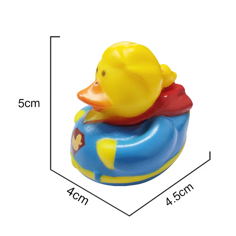 Классическая Игрушка для ванной комнаты 1/6 шт. резиновая плавающая утка серия Marvel