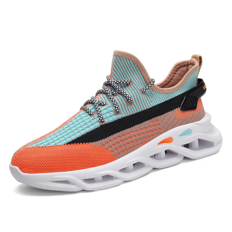 

Men's shoes summer mesh sports shoes Men's flying fabric is breathable Outdoor running shoes New 2020 Student height shoes