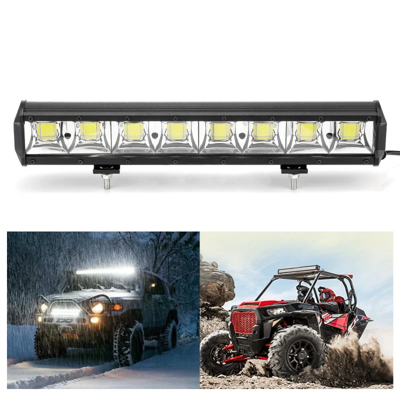 

1Pcs COB Car Work Light Bar 12-24V LED Spotlight Off-Road SUV Truck Loader LED Automobile / Off-Road Vehicle IP67 48W 6000K