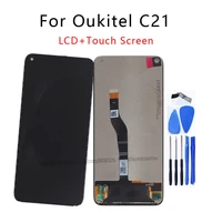 6 4 original for oukitel c21 lcd display touch screen digitizer assembly replacement for oukitel c21 screen phone repair parts
