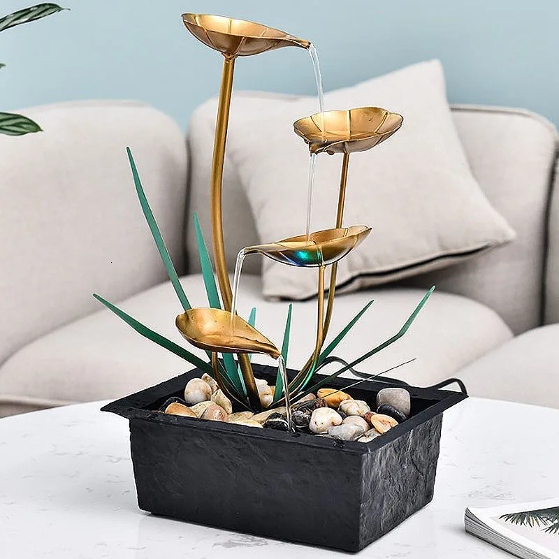 Home Decoration Water Fountain Wrought Iron Office Desktop Creative Birthday Gifts | Дом и сад