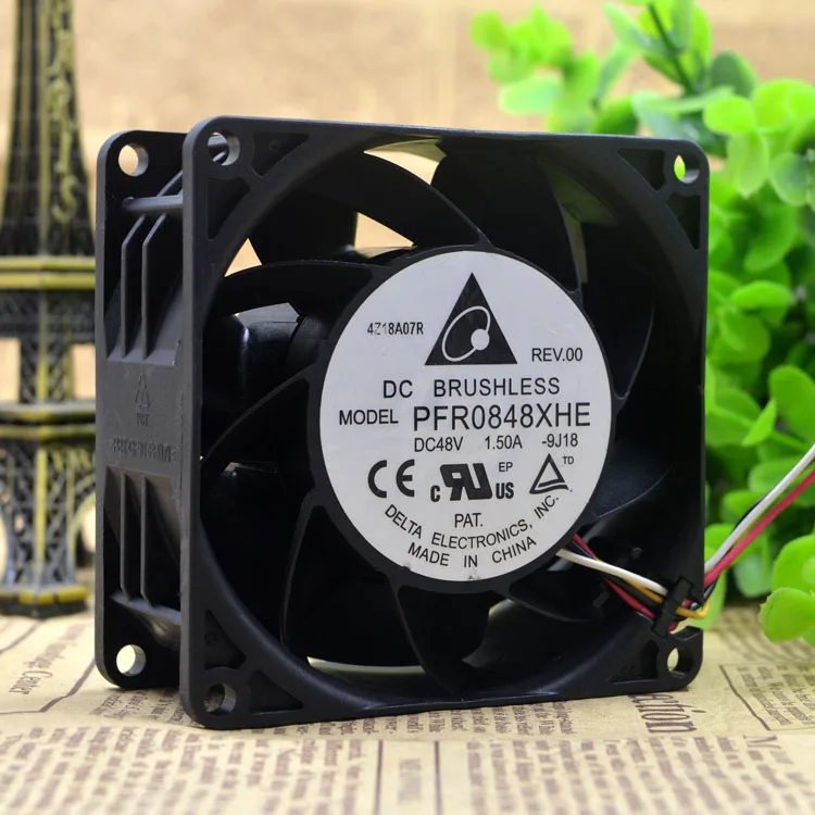 

New original 8038 PFR0848XHE DC48V 1.50A 4-wire 8CM Gale volume fan