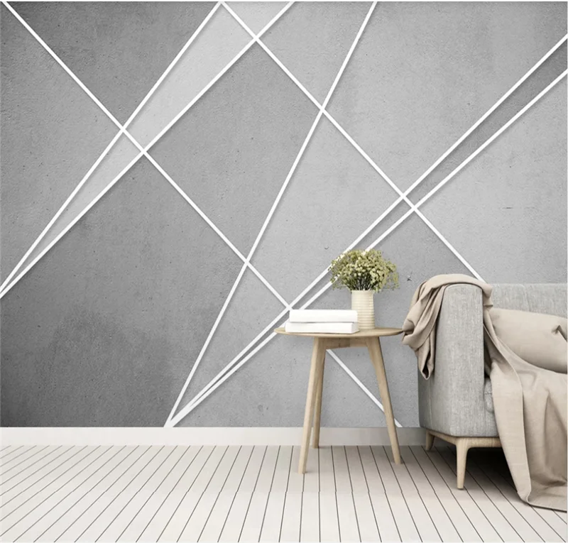 Пользовательские обои 3D фото стены простой Ретро Художественная линия