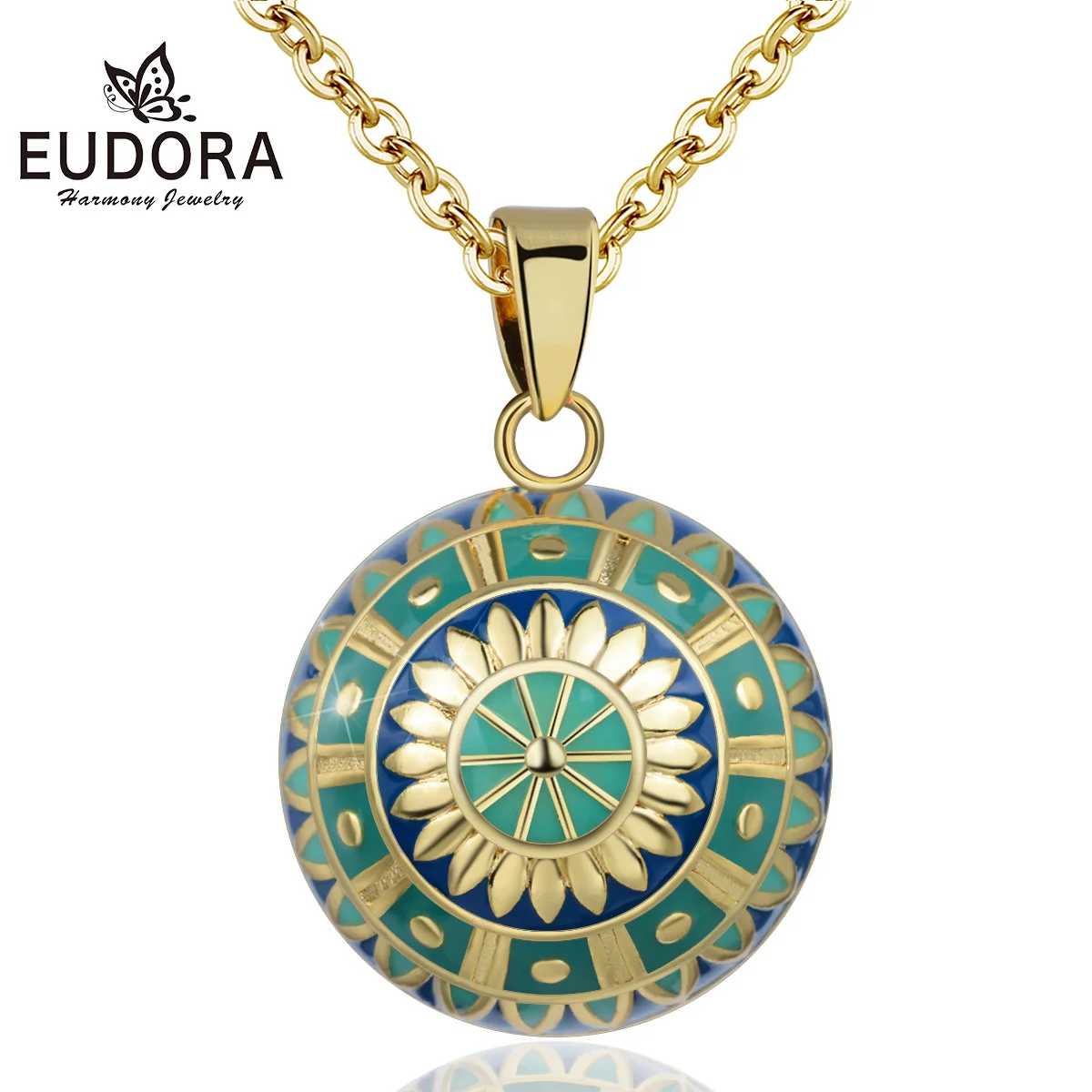 Женская подвеска на голову Eudora Green Harmony ball кулон в виде шара для беременных с