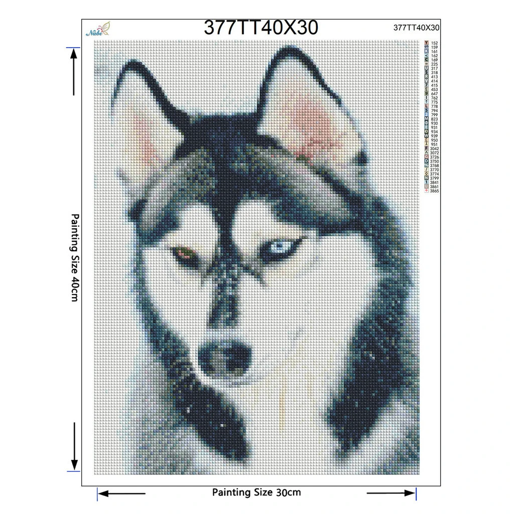 5D DIY Алмазная картина Снежная собака вышивка крестиком алмазная Хаски