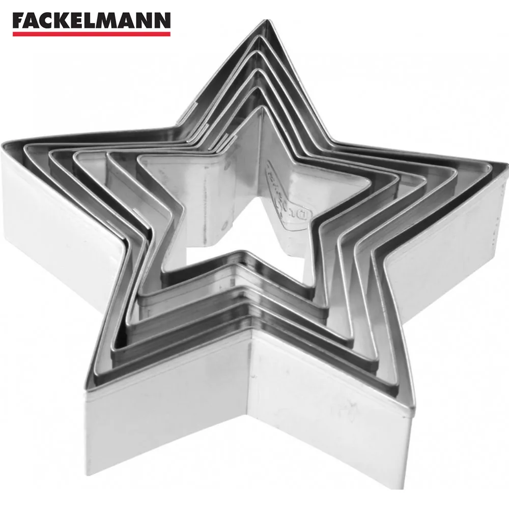 Формочки для печений FACKELMANN Dr.Oetker 1061 &quotЗвездочки&quot 6шт 5 9х2 5см .|Формочка печенья| |