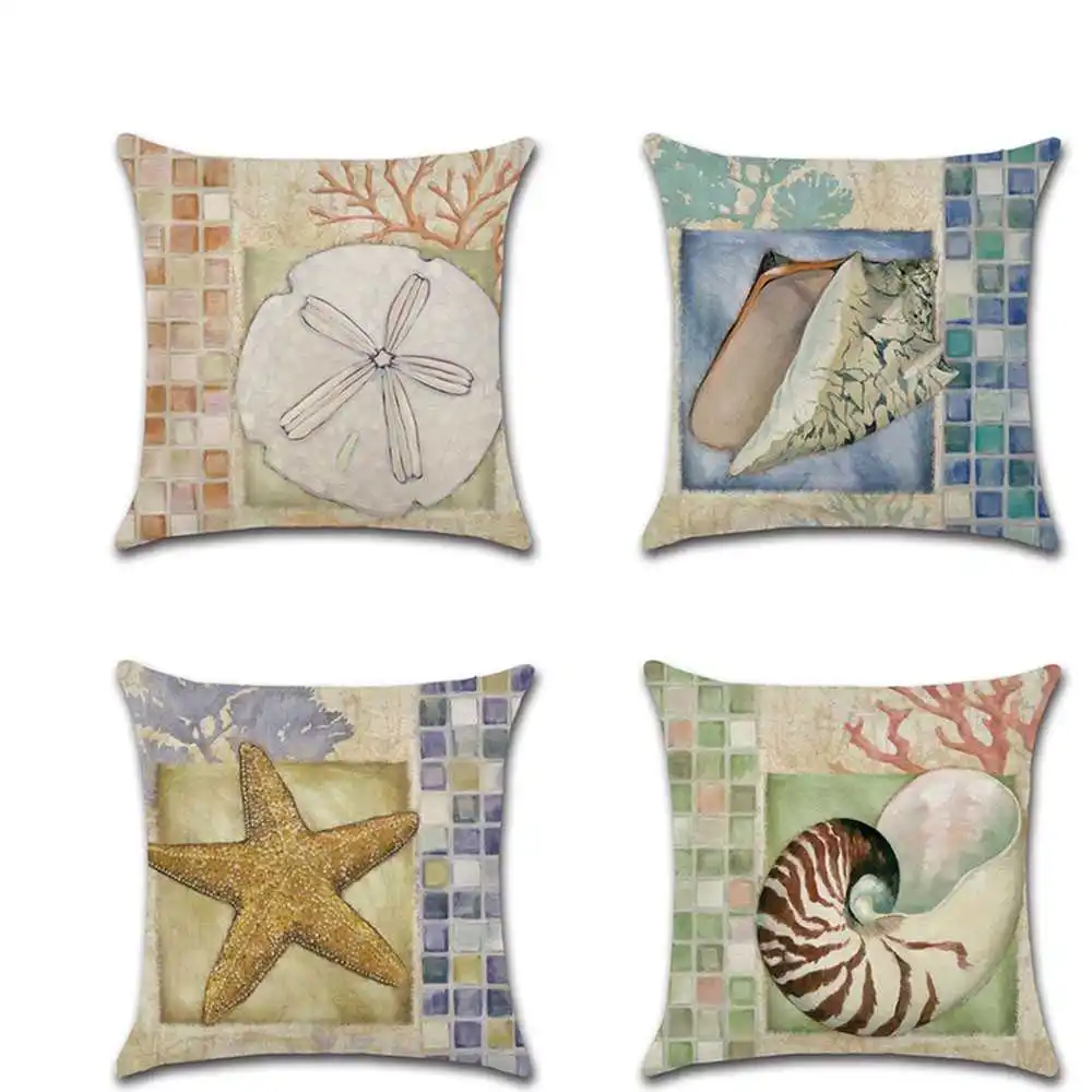 Декоративная подушка в виде морской звезды и раковины | Дом сад