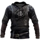 Новый модный спортивный костюм викингов и воинов с татуировками, Повседневный Красочный тренировочный костюм с 3D-принтом на молнии, толстовка, свитшот, куртка, для мужчин и женщин WJR - 07