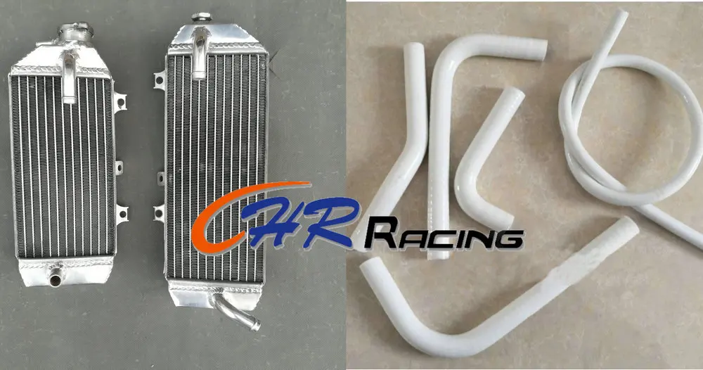 

Para KAWASAKI KX250F KXF250 KX250AHF 2017 radiador de aluminio 2018 + manguera de radiador de silicona