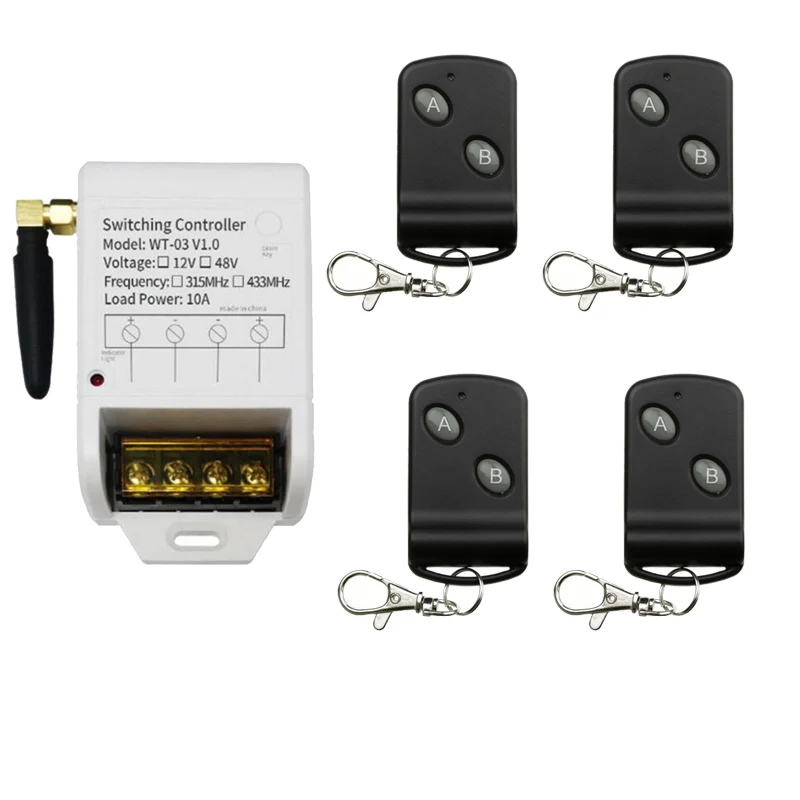 DC12V-48V 1CH RF беспроводной переключатель системы дистанционного управления