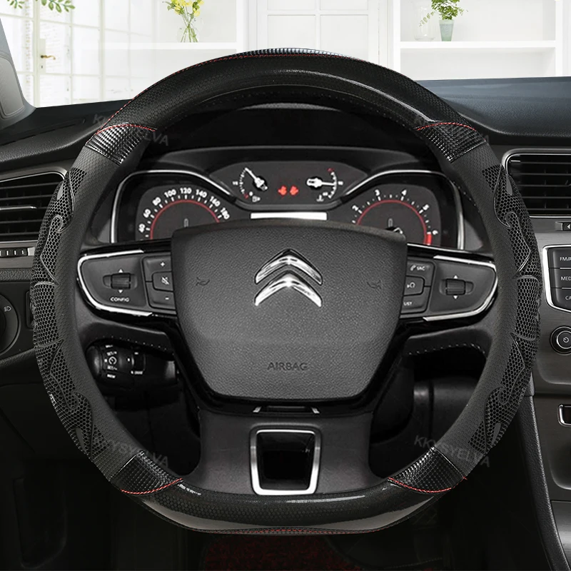 

Чехол на руль D-типа для Citroen C3-XR New Elysee C4 Sega 2014 - 2021 Spacetourer Picasso DS3 DS5 C3 II III 2009 - 2021