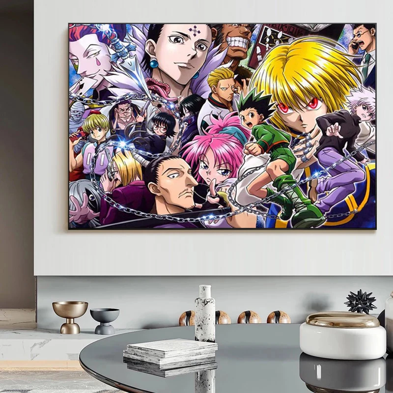 

Anime Hunter X Hunter Poster Popular Canvas Painting Poster Prints Classic Japanese Anime Canvas Wall Art Home Room Decor